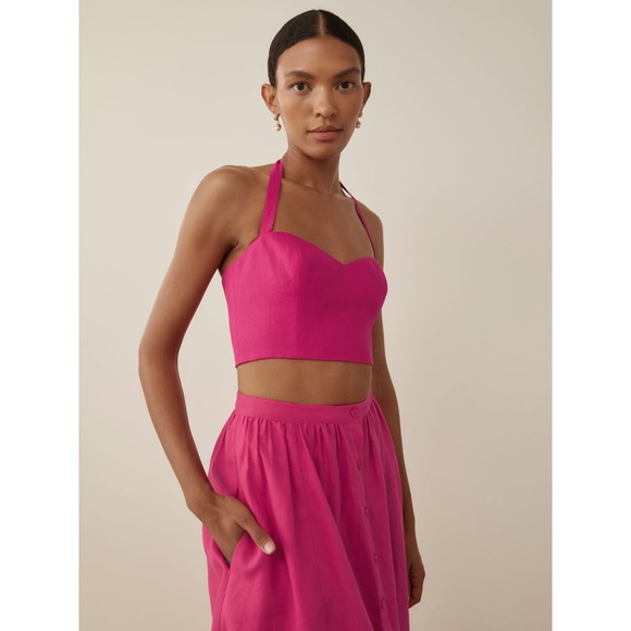 NWOT Reformation Orzo Two Piece Linen set - Picture 3 of 15